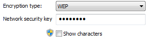 Configure wireless network password and security key in Windows 7